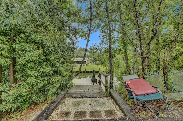 exterior space with a wooden deck