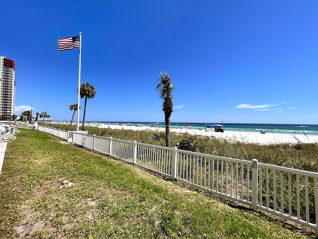 water view featuring a view of the beach