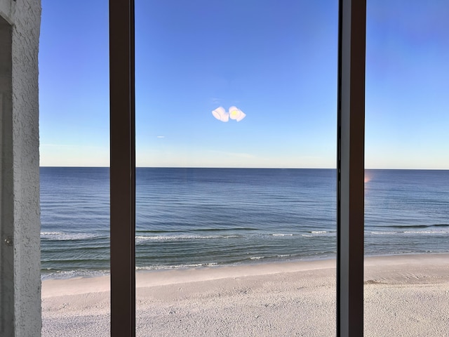 water view with a beach view