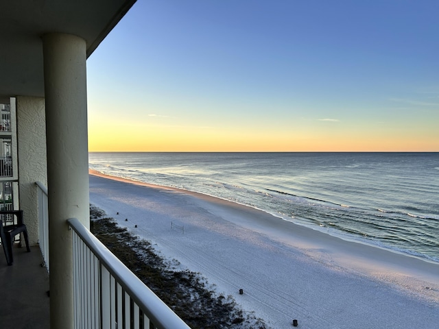 water view with a beach view