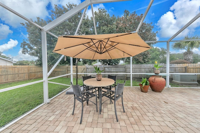 view of sunroom / solarium