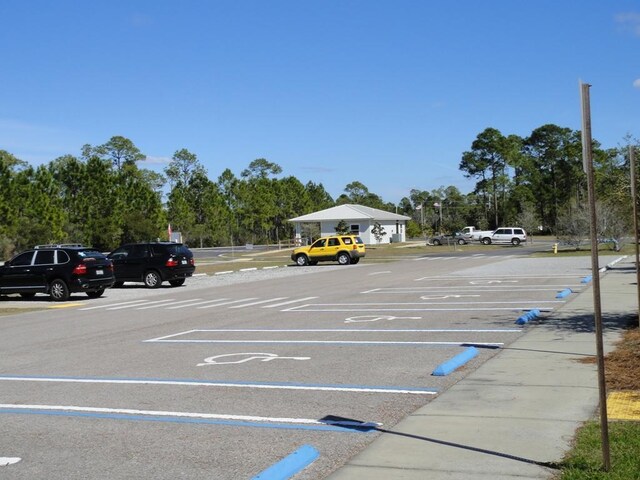 view of parking / parking lot