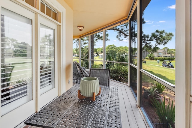 sunroom / solarium with plenty of natural light