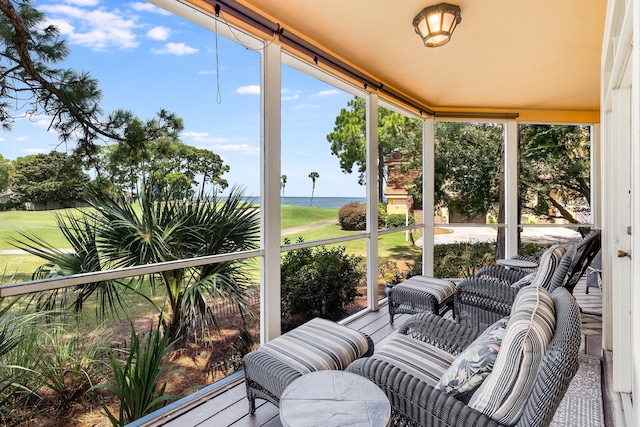 view of sunroom / solarium