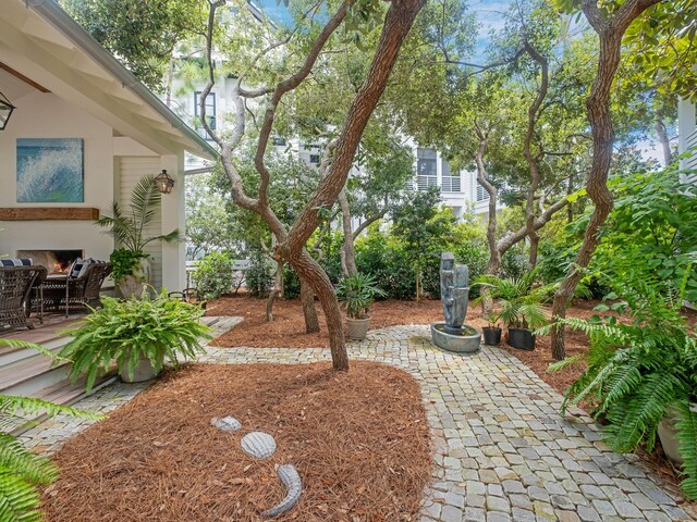 view of yard with a patio