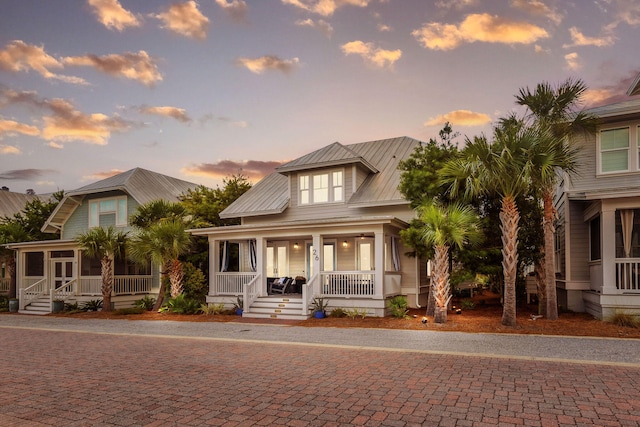 view of front of home with a porch