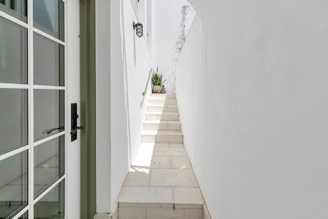 interior space featuring stairway