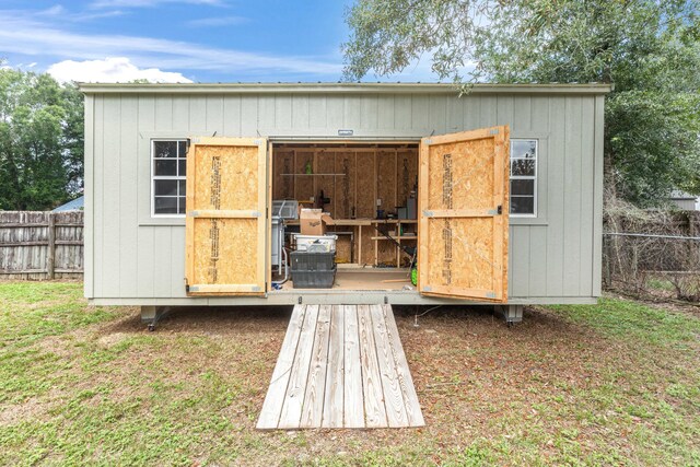 view of outbuilding