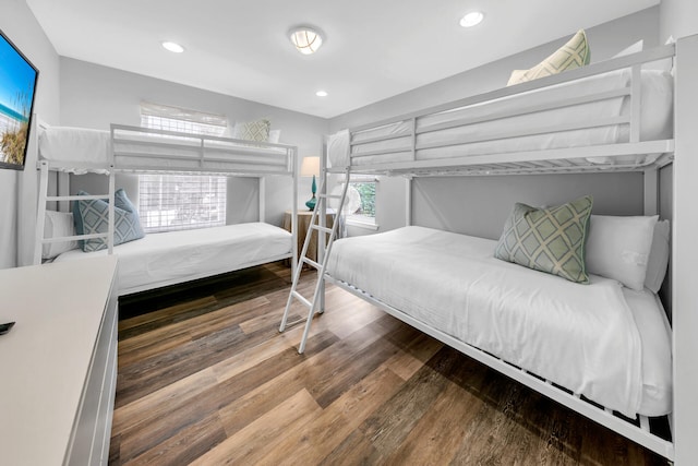 bedroom featuring wood-type flooring