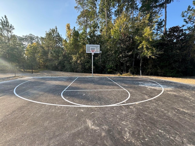 view of sport court