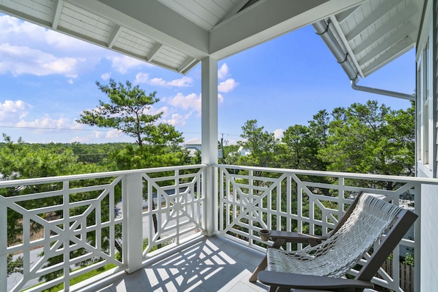 view of balcony