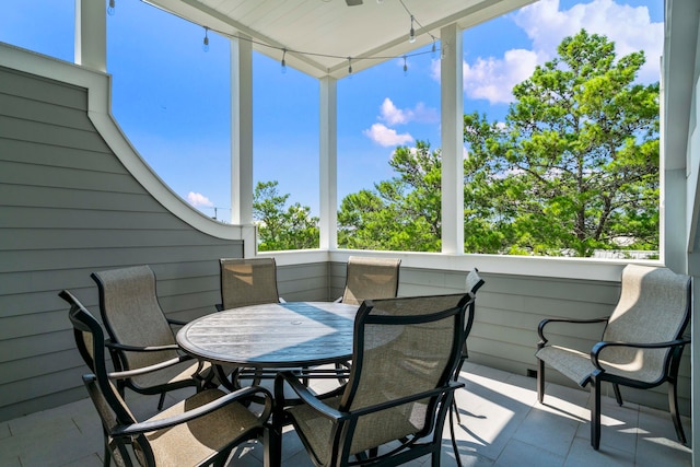 view of patio / terrace featuring a balcony