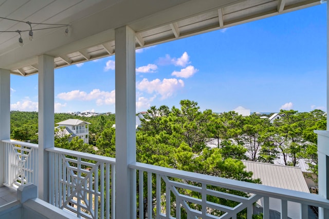 view of balcony