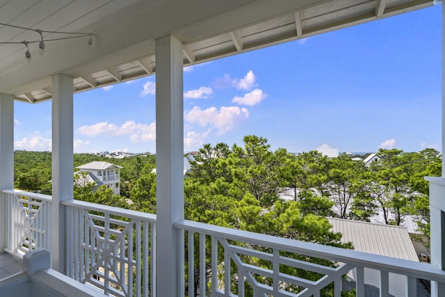 view of balcony