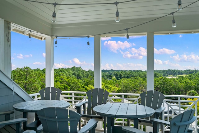 view of patio / terrace featuring a balcony