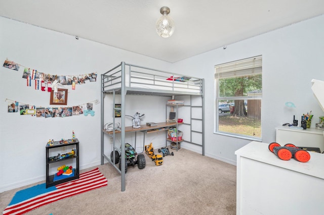 bedroom with carpet floors