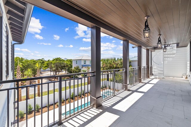 view of balcony