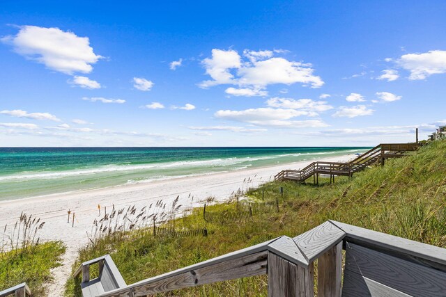 property view of water with a view of the beach