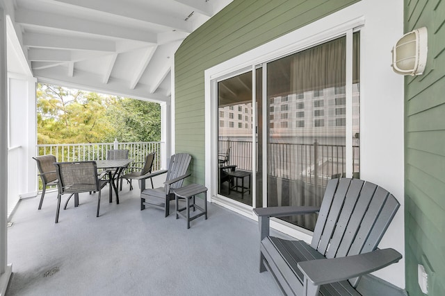 view of patio / terrace featuring outdoor dining area