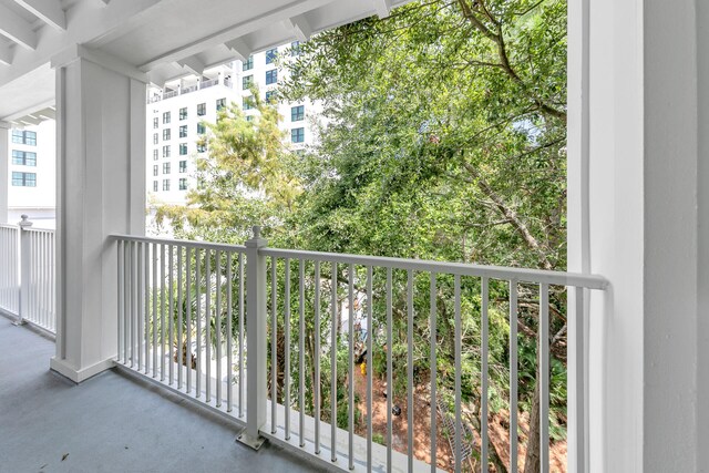 view of balcony