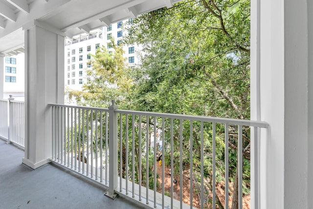 view of balcony