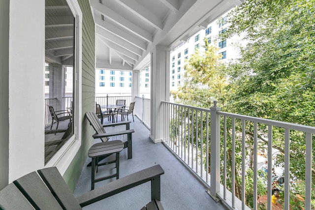 view of balcony