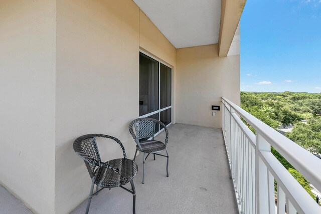 view of balcony