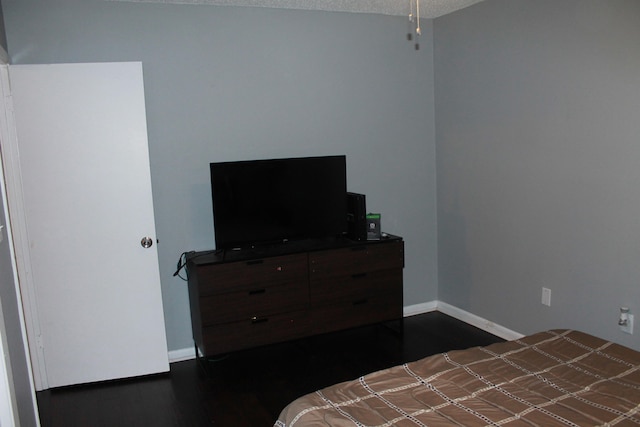 bedroom with a textured ceiling