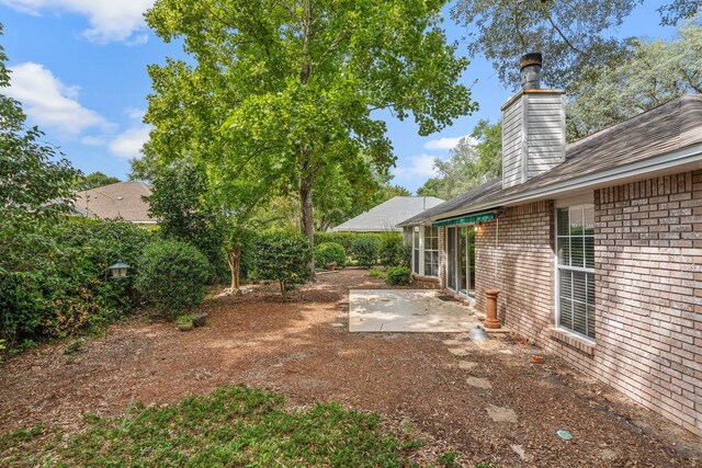 view of yard with a patio area