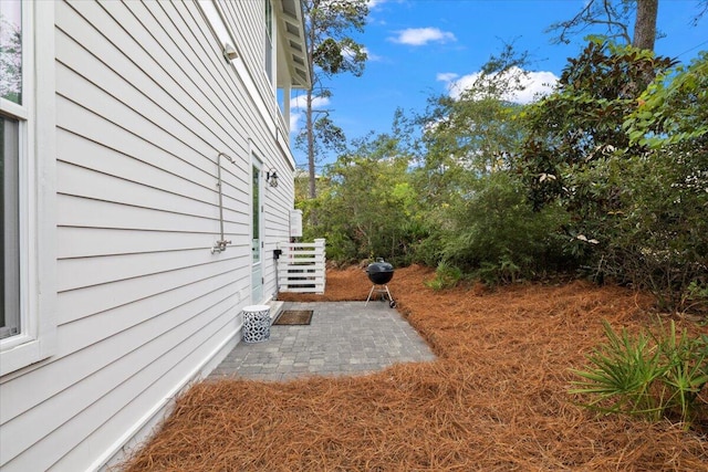 view of yard with a patio