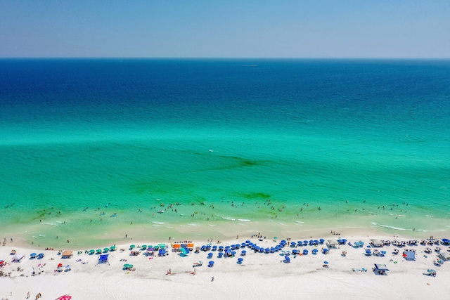 water view featuring a beach view