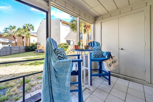 view of sunroom / solarium