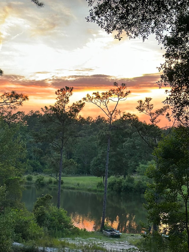 property view of mountains featuring a water view