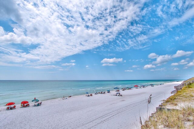 water view with a beach view