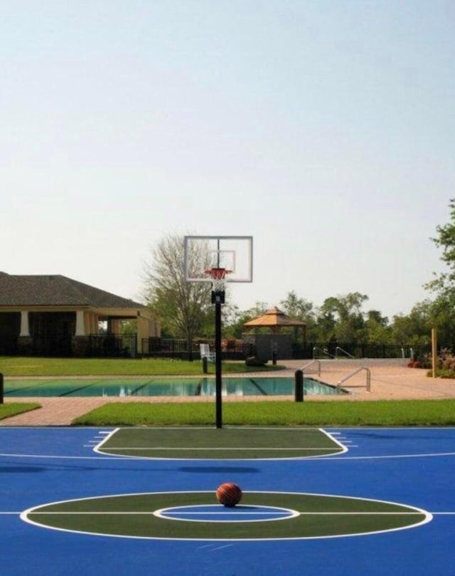 view of sport court