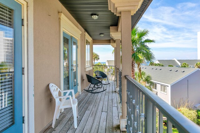 view of balcony