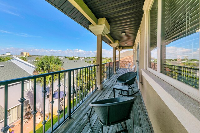 view of balcony