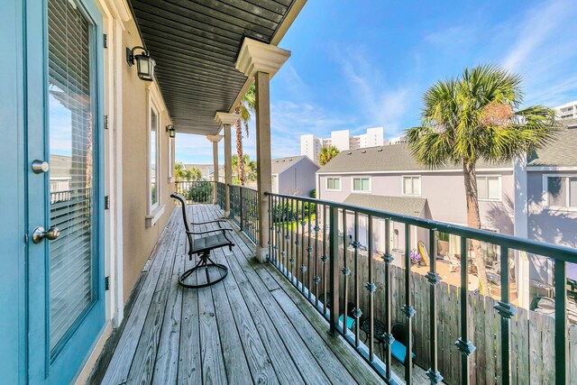 view of balcony