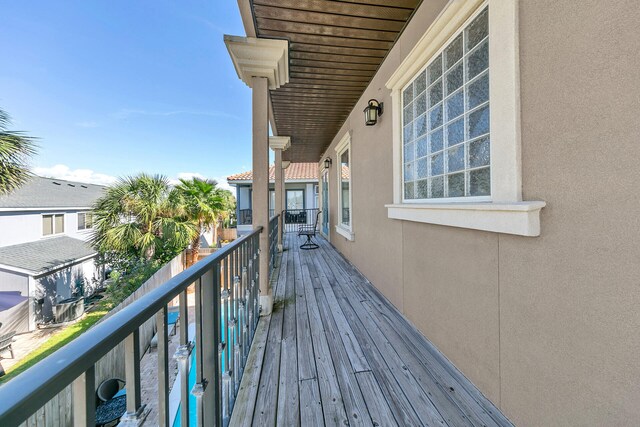 view of balcony