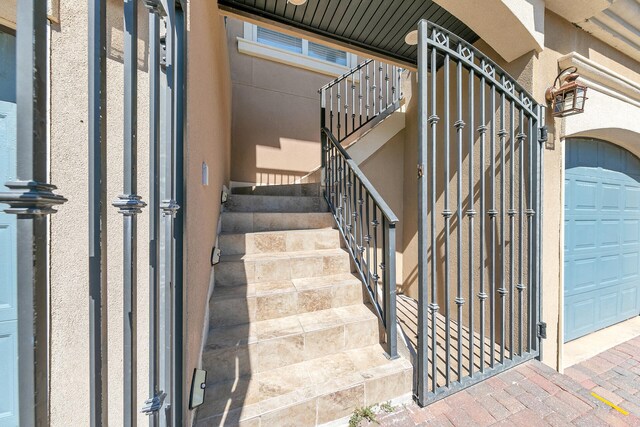 view of stairway