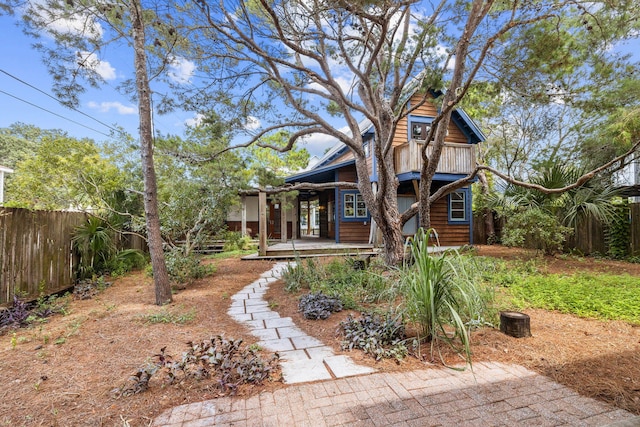 view of rear view of property