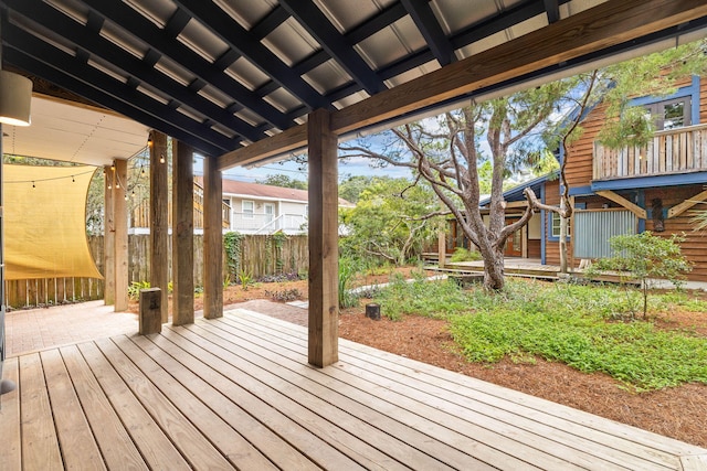 view of deck