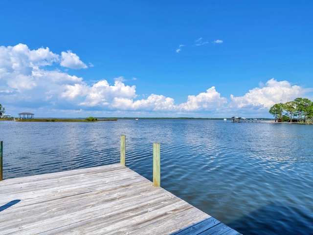 664 Woodland Bayou Dr, Santa Rosa Beach, FL 32459 - view of dock with a water view