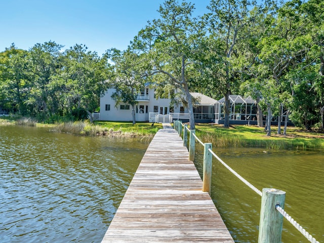 664 Woodland Bayou Dr, Santa Rosa Beach, FL 32459 - dock area with a water view