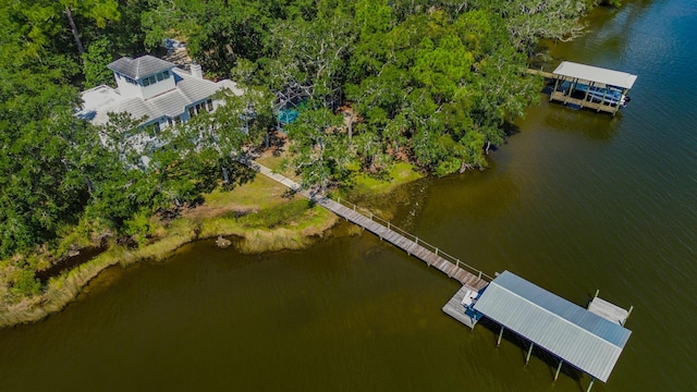 664 Woodland Bayou Dr, Santa Rosa Beach, FL 32459 - drone / aerial view with a water view