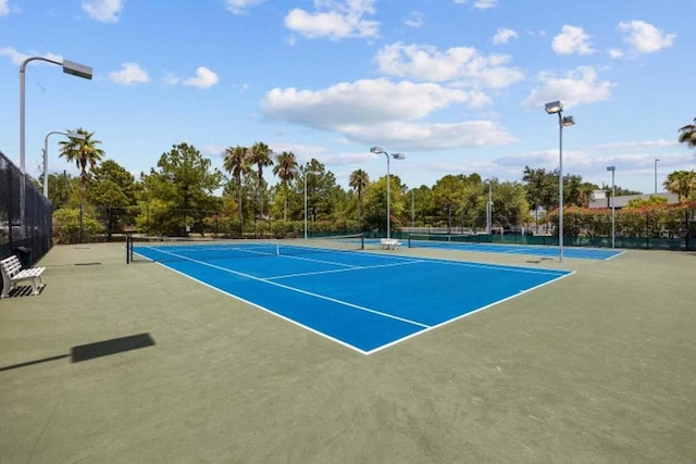 view of tennis court