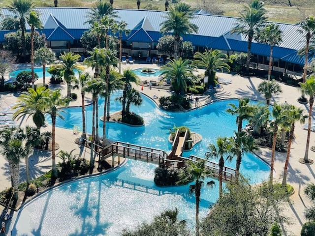 view of pool with a patio area