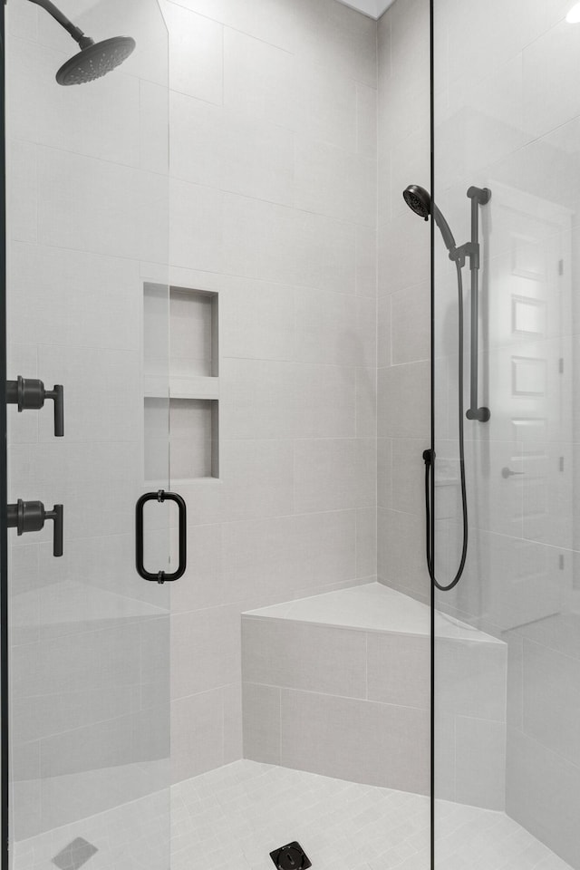 bathroom with walk in shower