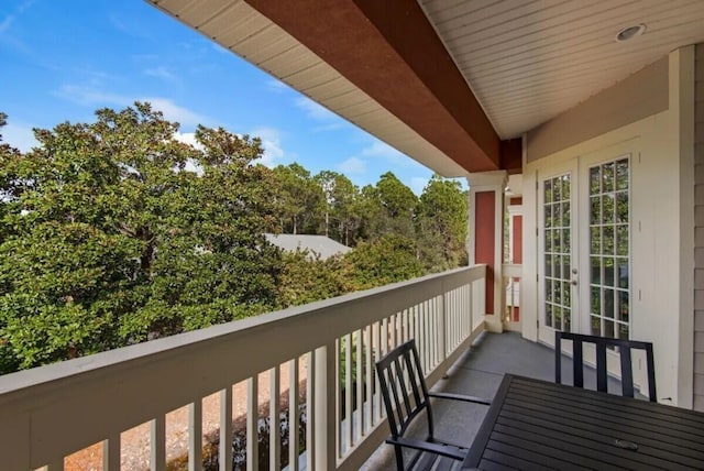 view of balcony