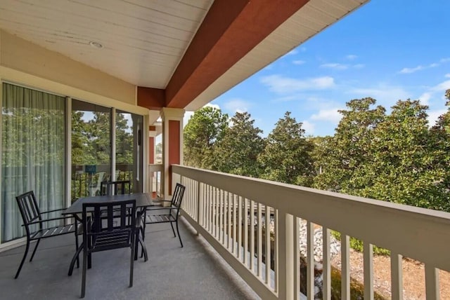 view of balcony